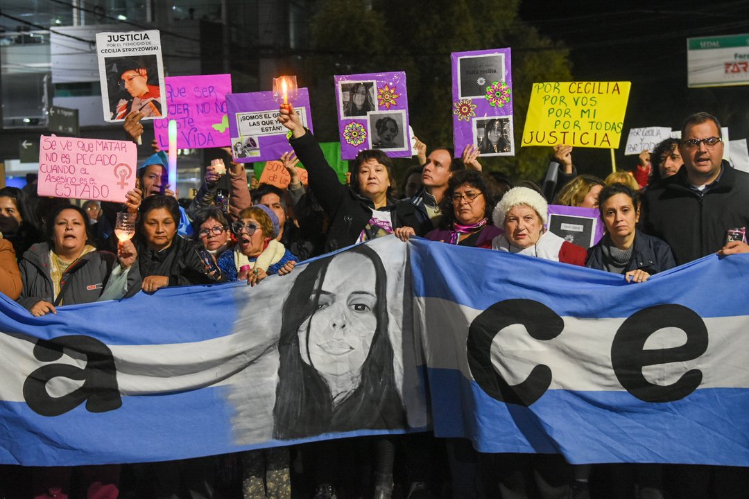 Multitudinaria marcha en Chaco por el caso Cecilia Strzyzowski