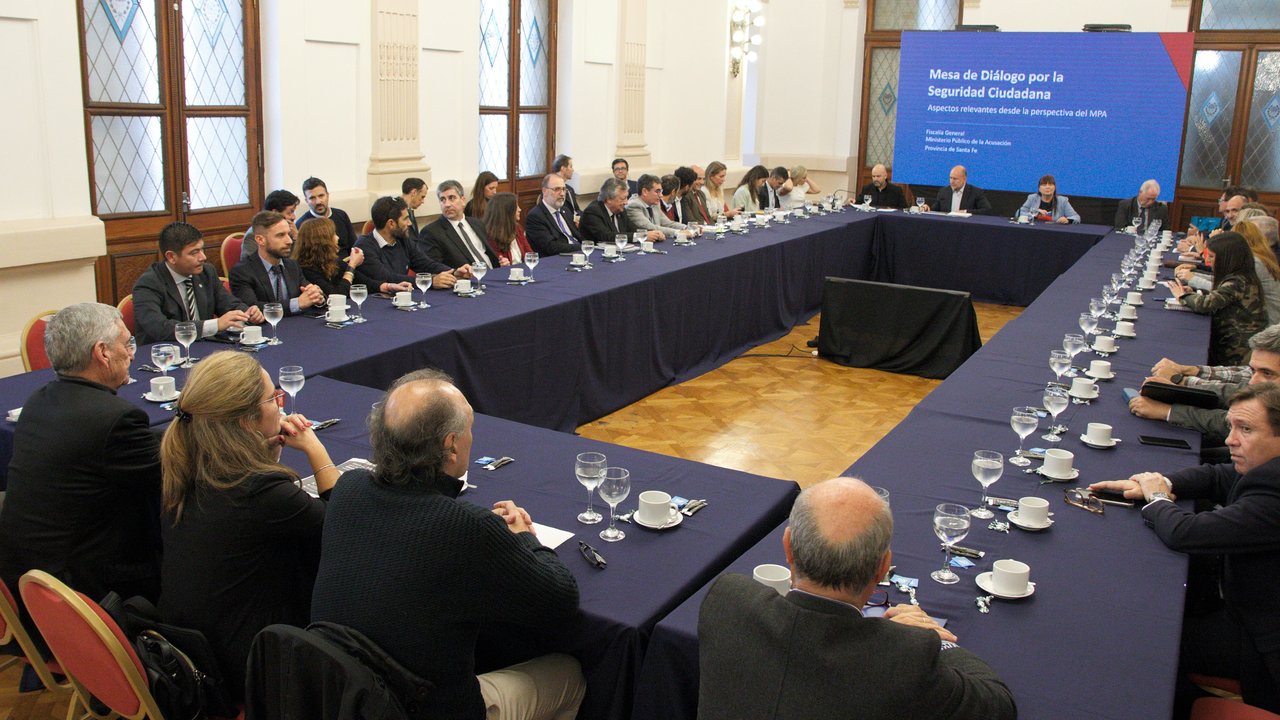 La reunión del Ejecutivo provincial con el Ministerio Público de la Acusación. 